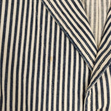 SCYE BASICS 5214-41557 コットン ヒッコリーストライプ ジャケット ホワイト ネイビー レディース サイベーシックス【中古】5-0405M∞