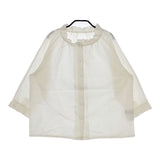 STAMP AND DIARY フリルカラーシャツ コットンカシミヤ ブラウス シャツ オフホワイト レディース スタンプ アンド ダイアリー【中古】5-0405M∞