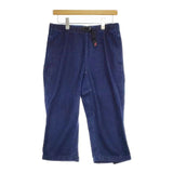 Gramicci デニム マジックテープ付き コットン クロップドパンツ ネイビー レディース グラミチ【中古】5-0405M∞