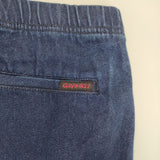 Gramicci デニム マジックテープ付き コットン クロップドパンツ ネイビー レディース グラミチ【中古】5-0405M∞