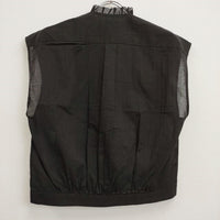 R&D.M.Co- 新品 FRILL COLLAR GILET フリルカラージレ 定価31900円 ブラウス 24SS ブラック レディース オールドマンズテーラー【中古】4-0814S♪