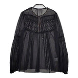VIVIENNE TAM パワーネット シースルー ブラウス シャツ ブラック レディース ヴィヴィアンタム【中古】5-0326M∞