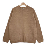 AURALEE 新品 WOOL FELT YARN KNIT P/O 定価44000円 5 A22AP01FY クルーネックセーター ニット ベージュ メンズ オーラリー【中古】4-1003T♪