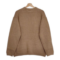 AURALEE 新品 WOOL FELT YARN KNIT P/O 定価44000円 5 A22AP01FY クルーネックセーター ニット ベージュ メンズ オーラリー【中古】4-1003T♪