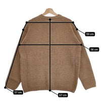 AURALEE 新品 WOOL FELT YARN KNIT P/O 定価44000円 5 A22AP01FY クルーネックセーター ニット ベージュ メンズ オーラリー【中古】4-1003T♪