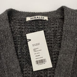 AURALEE 新品  WOOL CORD RIB KNIT CARDIGAN 定価66000円 サイズ0 A23AC02CR カーディガン 23AW Cグレー レディース オーラリー【中古】4-1003T♪