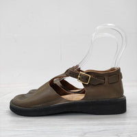 AURORA SHOES 新品 WEST INDIAN ウエストインディアン Tストラップ 定価33000円 サイズ7C レザーシューズ シューズ・靴 ブラウン レディース オーロラシューズ【中古】4-0912G◎