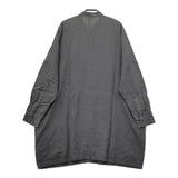 evam eva リネン バンドカラー チュニック E211T013 ワンピース チャコールグレー レディース エヴァムエヴァ【中古】5-0405M∞