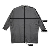 evam eva リネン バンドカラー チュニック E211T013 ワンピース チャコールグレー レディース エヴァムエヴァ【中古】5-0405M∞