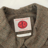 Everyman Everyman 英国製 MARLING & EVANS チェック柄 丸襟 ウール ワンピース ブラウン エブリマンエブリマン 【中古】4-1116T△