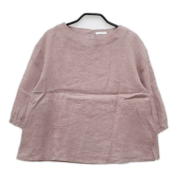 fog linen work リネン リトアニア製 プルオーバー ブラウス シャツ ピンク レディース フォグリネンワーク【中古】5-0405M∞