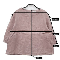 fog linen work リネン リトアニア製 プルオーバー ブラウス シャツ ピンク レディース フォグリネンワーク【中古】5-0405M∞