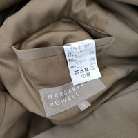 MARGARET HOWELL 578-0212601 WOOL COTTON GABARDINE サイズ2 テーラードジャケット ベージュ レディース マーガレットハウエル【中古】4-0927T♪