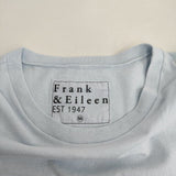 Frank&Eileen アメリカ製 切りっぱなしデザイン XS 半袖Tシャツ カットソー ライトブルー レディース フランクアンドアイリーン【中古】4-0818S♪