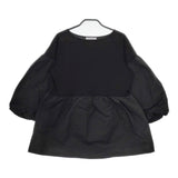 green label relaxing 35121051433 バルーンスリーブ 切替 ブラウス シャツ ブラック レディース グリーンレーベルリラクシング【中古】5-0225M△