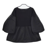green label relaxing 35121051433 バルーンスリーブ 切替 ブラウス シャツ ブラック レディース グリーンレーベルリラクシング【中古】5-0225M△