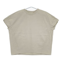 nest Robe 01202-1085-1 度詰天竺パフプルオーバー 製品染め 半袖Ｔシャツ カットソー カーキ系 レディース ネストローブ【中古】5-0724S∞