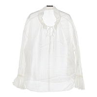 Spick and Span Noble 2WAYストリングスラッフルLSブラウス 21051240512040 ブラウス シャツ ホワイト レディース スピック＆スパン ノーブル【中古】5-0225M△