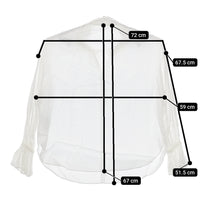 Spick and Span Noble 2WAYストリングスラッフルLSブラウス 21051240512040 ブラウス シャツ ホワイト レディース スピック＆スパン ノーブル【中古】5-0225M△