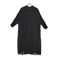 BEARDSLEY 後ろプリーツシャツワンピース ポリエステル ワンピース ブラック レディース ビアズリー【中古】5-0301M∞