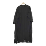 BEARDSLEY 後ろプリーツシャツワンピース ポリエステル ワンピース ブラック レディース ビアズリー【中古】5-0301M∞