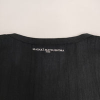 Masaki Matsushima 530-1004 ポリエステル プリント 半袖Ｔシャツ カットソー ブラック レディース マサキマツシマ【中古】4-0820S♪