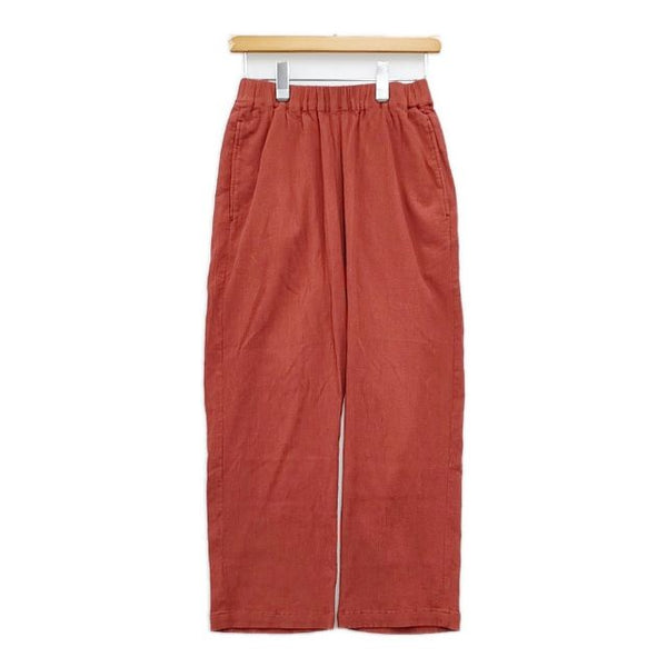 かぐれ イージーパンツ コットン 製品洗い パンツ レッド系 レディース かぐれ【中古】5-0410M∞