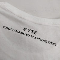 s'yte Yohji Yamamoto ut-t74-006 20/Cotton Jersey Bones and Flowers Collage T-shirt 半袖Ｔシャツ カットソー ホワイト メンズ サイトヨウジヤマモト【中古】5-0623S∞