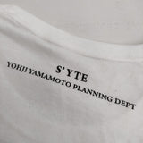 s'yte Yohji Yamamoto ut-t74-006 20/Cotton Jersey Bones and Flowers Collage T-shirt 半袖Ｔシャツ カットソー ホワイト メンズ サイトヨウジヤマモト【中古】5-0623S∞