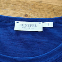 SUNSPEL サイズS コットン 長袖Ｔシャツ カットソー ロンＴ ブルー レディース サンスペル【中古】4-0909M△