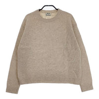 ACNE STUDIOS SAMARA WOOL PAW17 クルーネック ウールセーター サイズXS ニット ベージュ レディース アクネストゥディオズ【中古】4-0927T♪