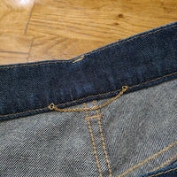 Deuxieme Classe STRAIGHT FLARE DENIM 定価23100円 MUSE L'Appartement サイズ38 デニムパンツ ネイビー レディース ドゥーズィエムクラス【中古】4-0909G△