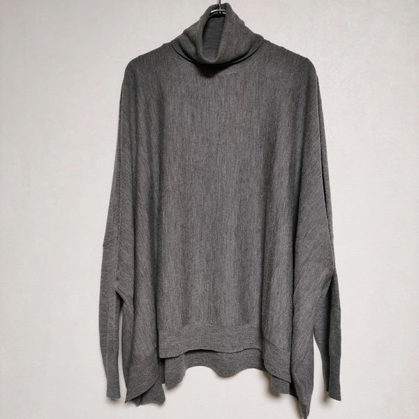 Deuxieme Classe T/N Volume Knit タートルネックボリューム ウールセーター ニット グレー レディース ドゥーズィエムクラス【中古】4-0919T∞