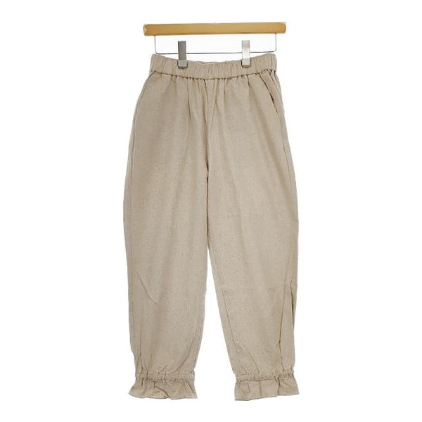 オオカミとフクロウ オオカミとしずかな月夜のナイトマーチ 定価15180円 portom24017 リネンコットンイージー パンツ 24SS キナリ ベージュ レディース オオカミとフクロウ【中古】5-0301M∞