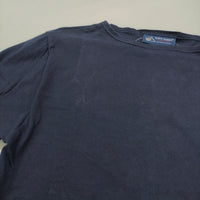 SAINT JAMES T4 無地 ボートネック 長袖Ｔシャツ カットソー ロンＴ ネイビー レディース セントジェームス【中古】5-0305M♪