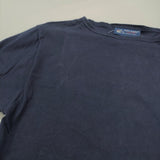 SAINT JAMES T4 無地 ボートネック 長袖Ｔシャツ カットソー ロンＴ ネイビー レディース セントジェームス【中古】5-0305M♪