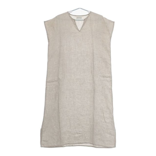 fog linen work リリー フレンチスリーブナイトシャツ 定価15290円 リネン ワンピース ベージュ レディース フォグリネンワーク【中古】5-0724S∞