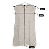 fog linen work リリー フレンチスリーブナイトシャツ 定価15290円 リネン ワンピース ベージュ レディース フォグリネンワーク【中古】5-0724S∞