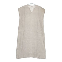 fog linen work リリー フレンチスリーブナイトシャツ 定価15920円 リトアニアリネン ワンピース ベージュ レディース フォグリネンワーク【中古】5-0724S∞