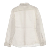 evam eva linen shirts E141T055 リネン 長袖シャツ キナリ ベージュ レディース エヴァムエヴァ【中古】5-0402M∞