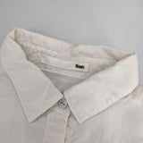 evam eva linen shirts E141T055 リネン 長袖シャツ キナリ ベージュ レディース エヴァムエヴァ【中古】5-0402M∞