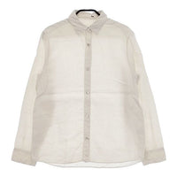 evam eva linen shirts E141T055 リネン 長袖シャツ キナリ ベージュ レディース エヴァムエヴァ【中古】5-0402M∞