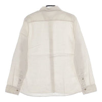 evam eva linen shirts E141T055 リネン 長袖シャツ キナリ ベージュ レディース エヴァムエヴァ【中古】5-0402M∞