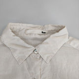 evam eva linen shirts E141T055 リネン 長袖シャツ キナリ ベージュ レディース エヴァムエヴァ【中古】5-0402M∞