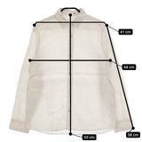 evam eva linen shirts E141T055 リネン 長袖シャツ キナリ ベージュ レディース エヴァムエヴァ【中古】5-0402M∞