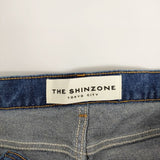 Shinzone 新品 FLARE DENIM 23SMSPA01 定価25300円 フレア センタープレス デニムパンツ ネイビー レディース シンゾーン【中古】5-0104G∞