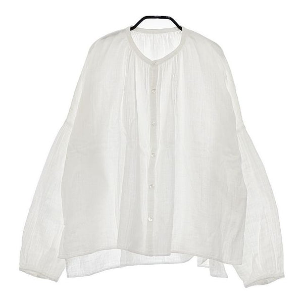 style+confort コットンガーゼ ブラウス シャツ ホワイト レディース スティールエコンフォール【中古】5-0410M∞