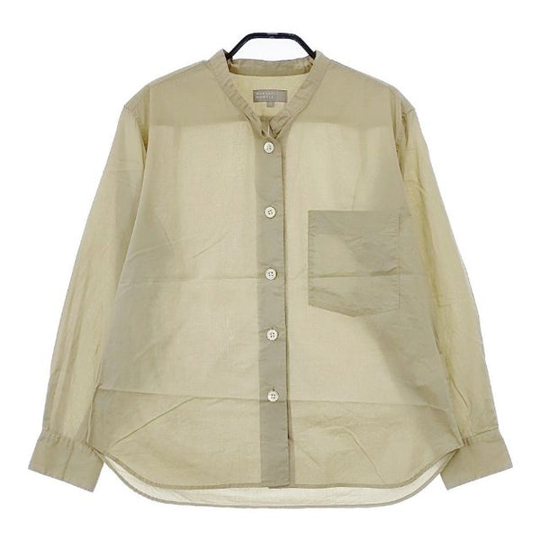 MARGARET HOWELL 578-3153013 SHEER COTTON コットン ブラウス シャツ 23SS ベージュ系 レディース マーガレットハウエル【中古】5-0424M∞