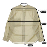 MARGARET HOWELL 578-3153013 SHEER COTTON コットン ブラウス シャツ 23SS ベージュ系 レディース マーガレットハウエル【中古】5-0424M∞