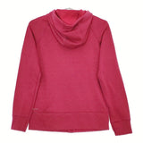 NIKE DRI-FIT サイズM ジップアップ スウェット パーカー レッド レディース ナイキ【中古】5-0305M♪